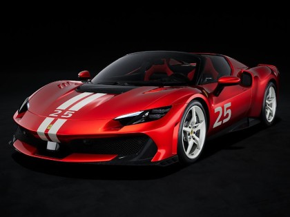 Ferrari 296 Speciale A Looksmart 1/12 LS1220B Rouge Magma avec vitrine
