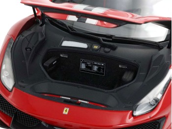 Ferrari 488 Pista die-cast full open BBR Models 1/18 HE180055DIE Corsa Red with display case