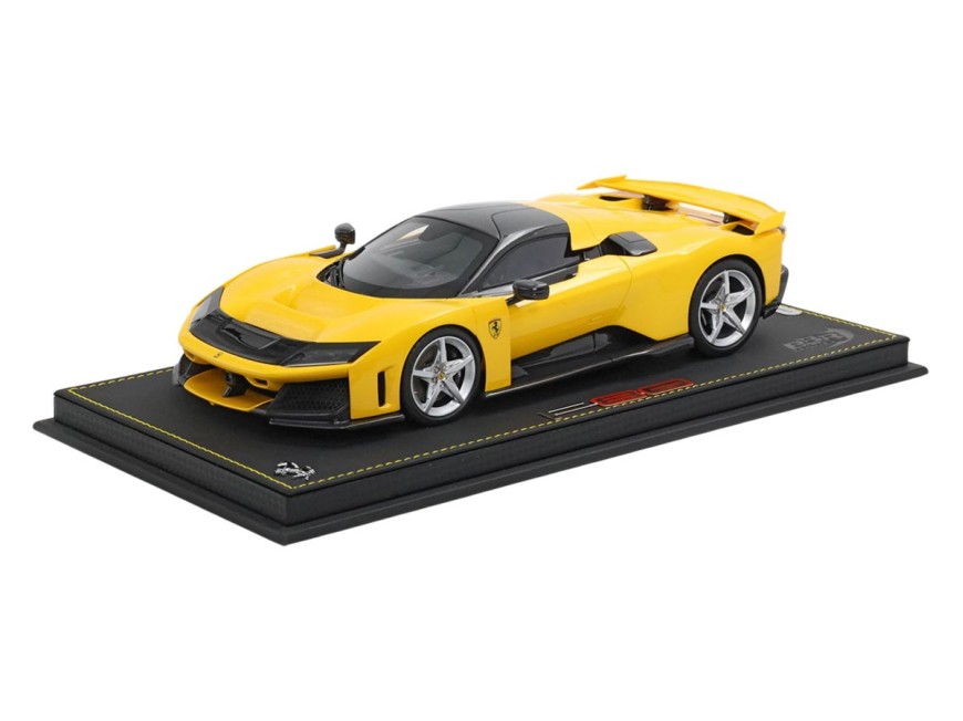Ferrari F80 die-cast full open BBR Models 1/18 HE180054B1DIE Three-Layer Yellow with display case