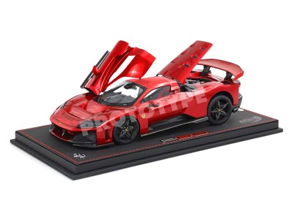 Ferrari F80 die-cast apribile BBR Models 1/18 HE180054H1 Rosso Supercar con vetrina