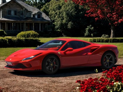 Ferrari F8 Tributo BBR Models 1/18 P18171A4 Corsa Red with display case