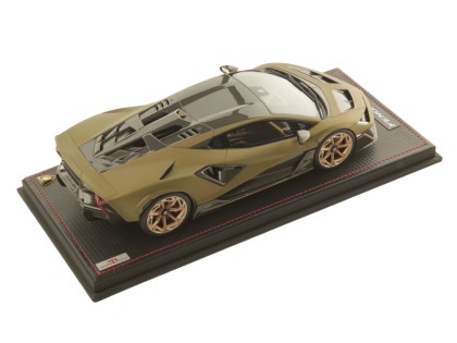 Lamborghini Fenomeno MR Collection 1/18 LAMBO064C Gea Vert Mat avec vitrine 2