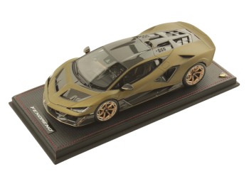 Lamborghini Fenomeno MR Collection 1/18 LAMBO064C Gea Vert Mat avec vitrine