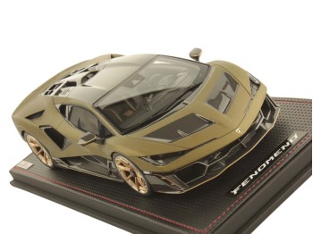 Lamborghini Fenomeno MR Collection 1/18 LAMBO064C Gea Vert Mat avec vitrine