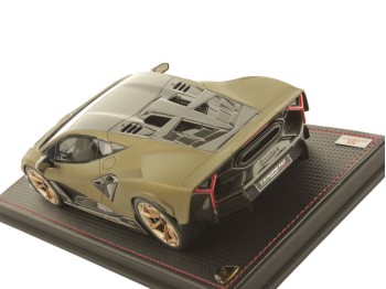 Lamborghini Fenomeno MR Collection 1/18 LAMBO064C Gea Vert Mat avec vitrine
