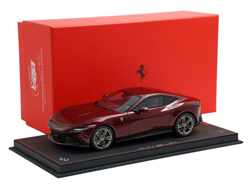 Ferrari Amalfi BBR Models 1/18 P18272D Ruby with display case