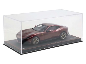 Ferrari Amalfi BBR Models 1/18 P18272D Ruby with display case