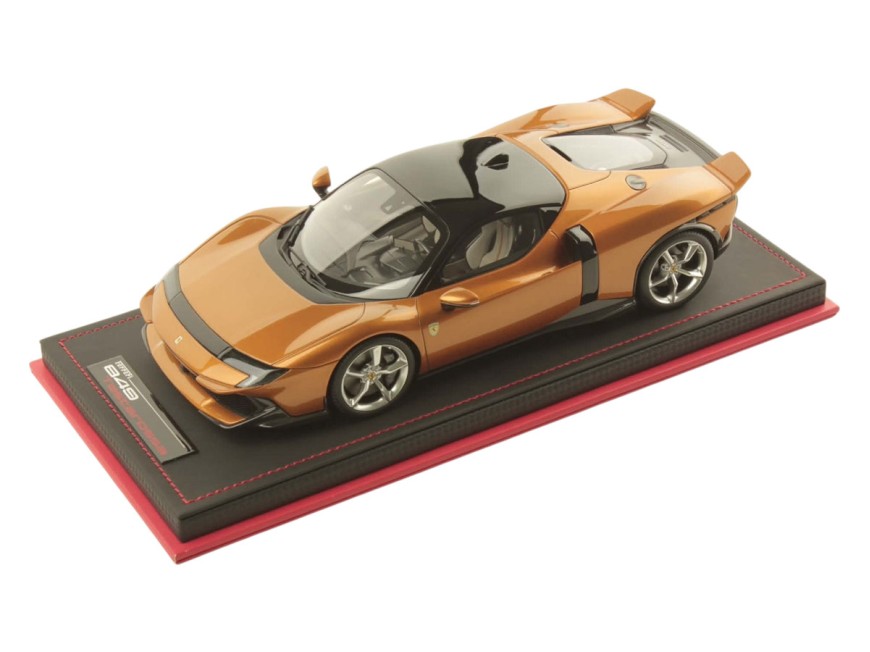 Ferrari 849 Testarossa MR Collection 1/18 FE047SE Amber Yellow with display case