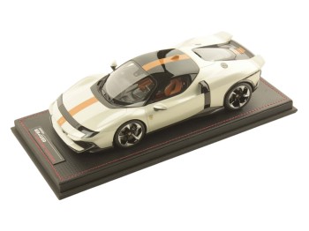 Ferrari 849 Testarossa MR Collection 1/18 FE047B Italia White with display case