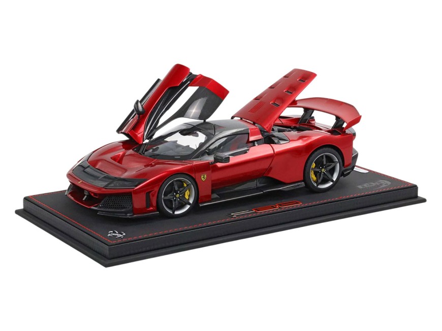 Ferrari F80 die-cast ouvrable BBR Models 1/18 HE180054H Rouge Supercar avec vitrine