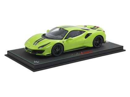 Ferrari 488 Pista BBR Models 1/18 P18145O Sprout Green with display case