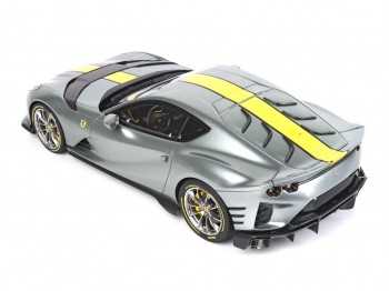Ferrari 812 Competizione BBR Models 1/18 P18207A Grigio Coburn Metallizzato con vetrina