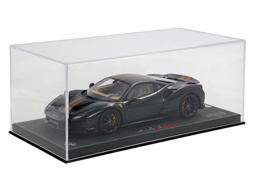 Ferrari 488 Pista BBR Models 1/18 P18145N  Vert Britannique avec vitrine