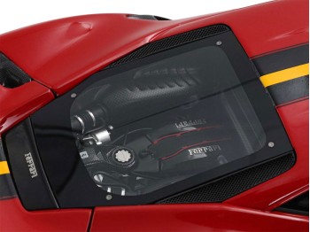 Ferrari 488 Pista BBR Models 1/18 P18145A7 Corsa Red with display case