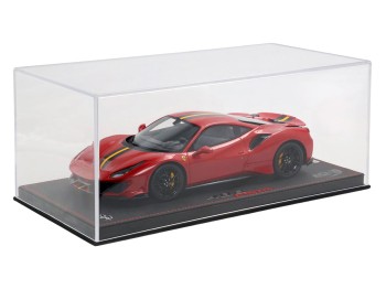 Ferrari 488 Pista BBR Models 1/18 P18145A7 Corsa Red with display case