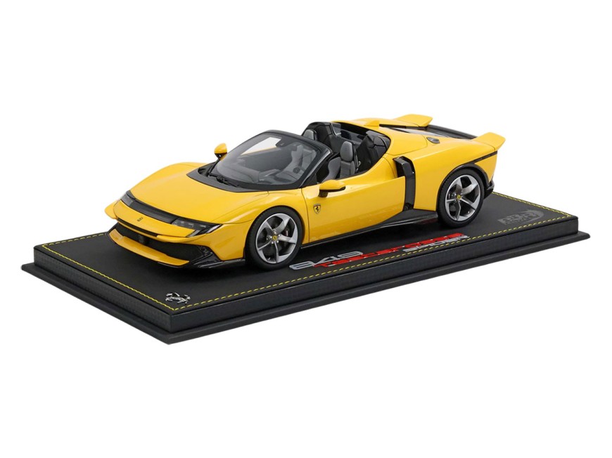 Ferrari 849 Testarossa Spider BBR Models 1/18 P18277A Modena Yellow with display case