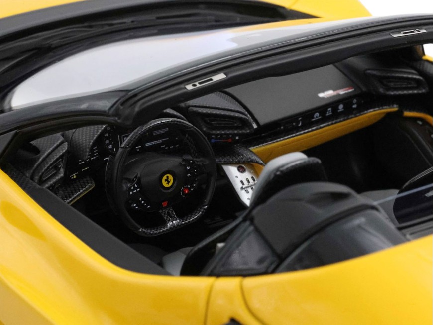 Ferrari 849 Testarossa Spider BBR Models 1/18 P18277A Modena Yellow with display case