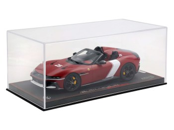 Ferrari 12Cilindri Spider BBR Models 1/18 P18251F Rouge Racing 2025 Mat avec vitrine