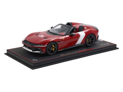 Ferrari 12Cilindri Spider BBR Models 1/18 P18251F Rosso Racing 2025 Lucido con vetrina