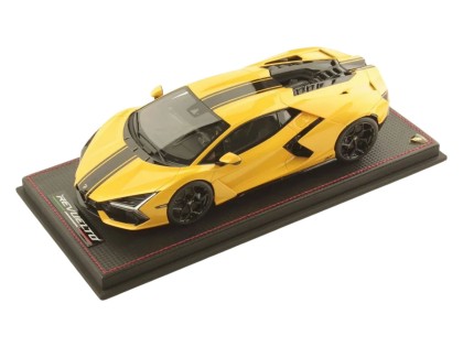 Lamborghini Revuelto 20° Anniversario Cina MR Collection 1/18 LAMBO058SE11 Giallo Inti con vetrina