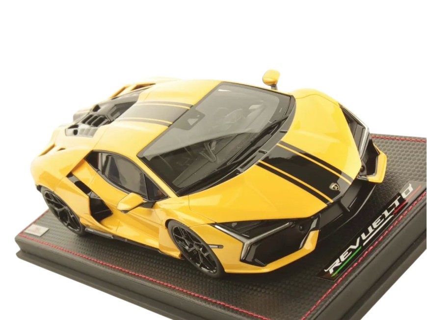 Lamborghini Revuelto 20° Anniversario Cina MR Collection 1/18 LAMBO058SE11 Giallo Inti con vetrina