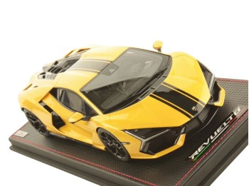 Lamborghini Revuelto 20° Anniversario Cina MR Collection 1/18 LAMBO058SE11 Giallo Inti con vetrina