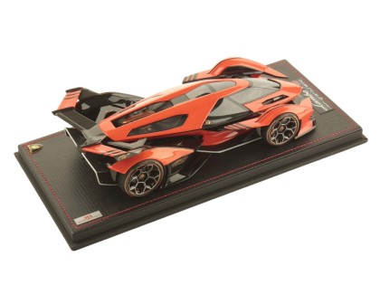 Lamborghini  V12 Vision Gran Turismo MR Collection 1/18 LAMBO043B Arancio Egon con vetrina 2