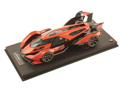 Lamborghini V12 Vision Gran Turismo MR Collection 1/18 LAMBO043B Egon Orange with display case