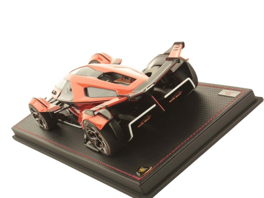 Lamborghini  V12 Vision Gran Turismo MR Collection 1/18 LAMBO043B Arancio Egon con vetrina