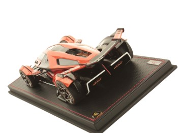 Lamborghini V12 Vision Gran Turismo MR Collection 1/18 LAMBO043B Egon Orange with display case