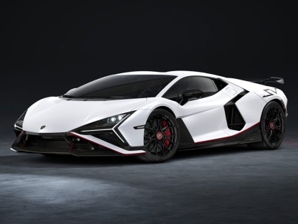 Lamborghini Revuelto SV Looksmart 1/43 LS577G Bianco Siderale con livrea Rosso/Nero