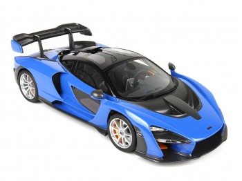 McLaren Senna BBR Models 1/18 P18149C1 Azura Blue avec vitrine