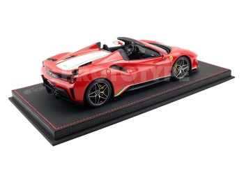 Ferrari 488 Pista Spider BBR Models 1/18 P18162C4 Corsa Red with display case