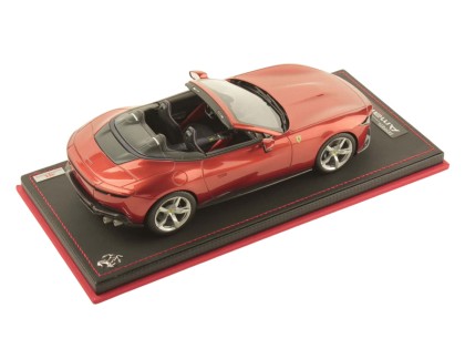 Ferrari Amalfi Spider MR Collection 1/18 FE051A Tramonto Red with display case 2