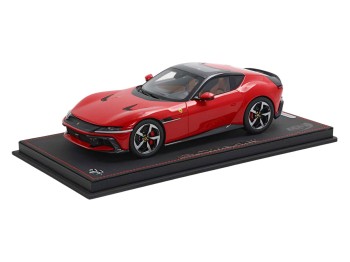 Ferrari 12Cilindri BBR Models 1/18 P18254B1 Rosso Corsa tetto panoramico con vetrina