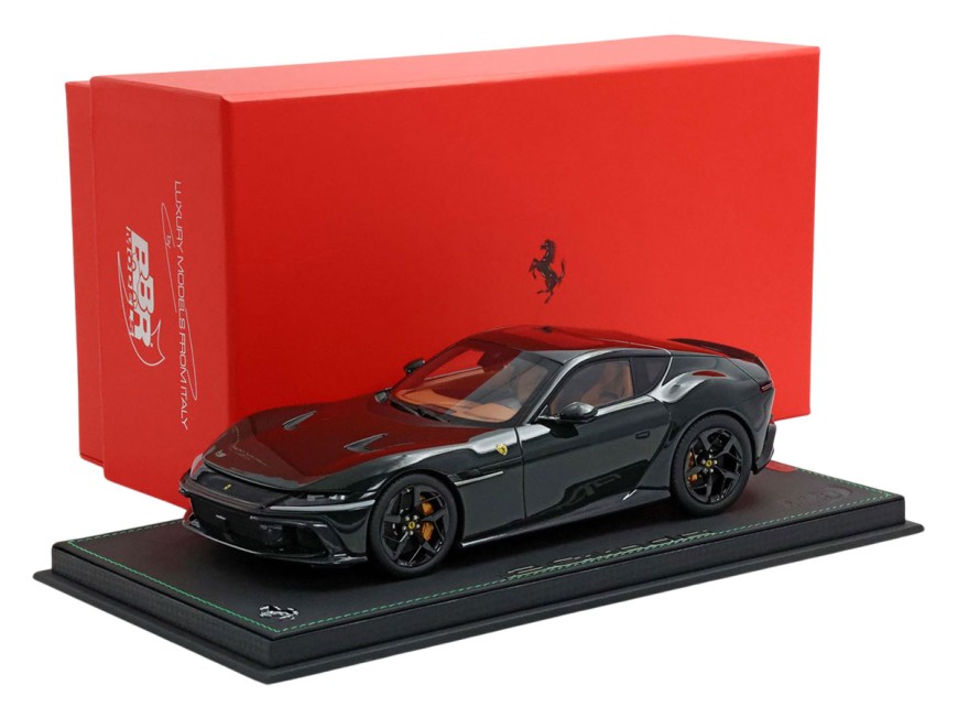 Ferrari 12Cilindri BBR Models 1/18 P18254H Verde British tetto panoramico con vetrina