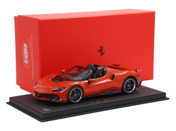 Ferrari 296 Speciale A BBR Models 1/18 P18270A Rosso Dino con vetrina
