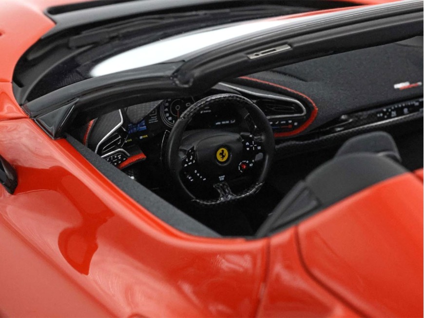 Ferrari 296 Speciale A BBR Models 1/18 P18270A Rouge Dino avec vitrine
