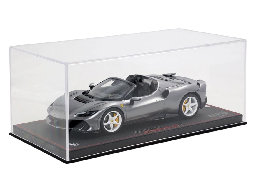 Ferrari 296 Speciale A BBR Models 1/18 P18270C Gris Fer avec vitrine