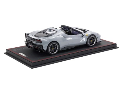 Ferrari 296 Speciale A BBR Models 1/18 P18270D Gris Requin avec vitrine 2
