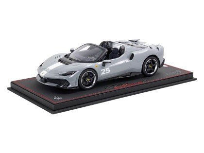 Ferrari 296 Speciale A BBR Models 1/18 P18270D Gris Requin avec vitrine