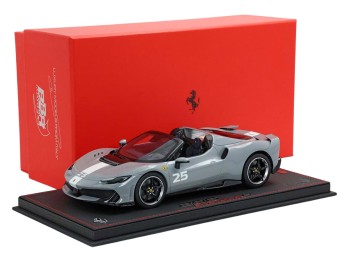 Ferrari 296 Speciale A BBR Models 1/18 P18270D Gris Requin avec vitrine