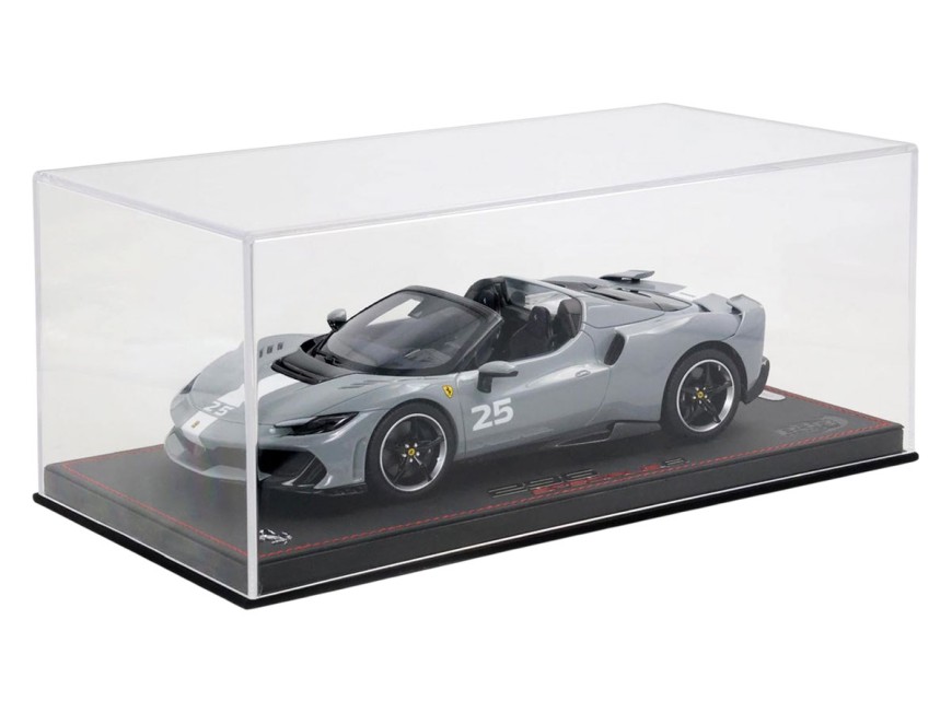 Ferrari 296 Speciale A BBR Models 1/18 P18270D Grigio Squalo con vetrina