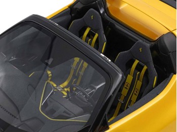 Ferrari 296 Speciale A BBR Models 1/18 P18270E Jaune Trois Couches avec vitrine