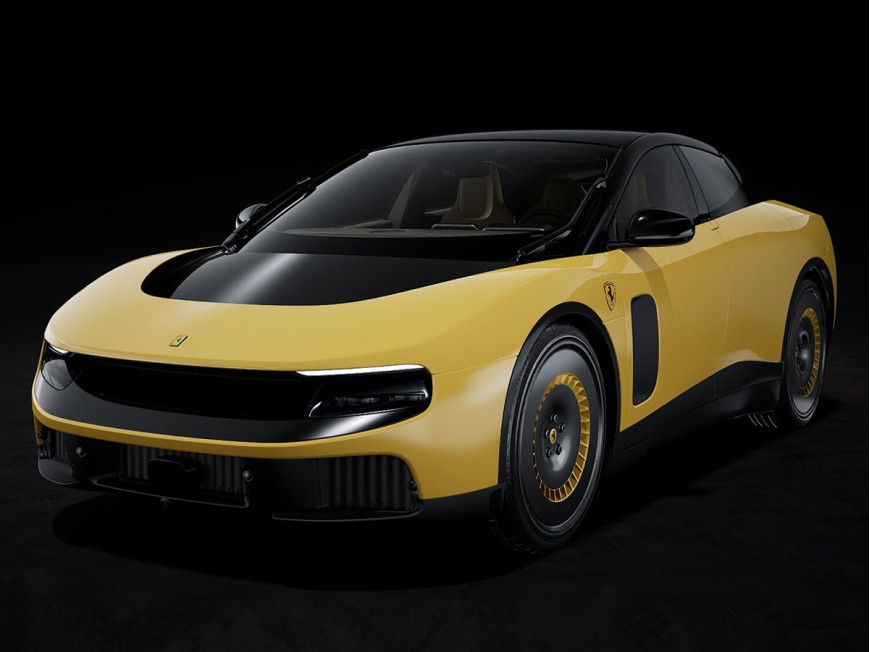 Ferrari Luce MR Collection 1/18 FE052B Jaune Luce avec vitrine