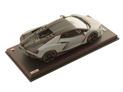 Lamborghini Revuelto NA63 MR Collection 1/18 LAMBO058NA63D Acheso Grey with display case 2