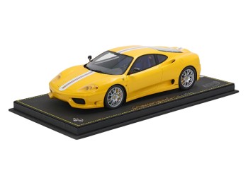 Ferrari 360 Challenge Stradale BBR Models 1/18 P18262B Giallo Modena con vetrina