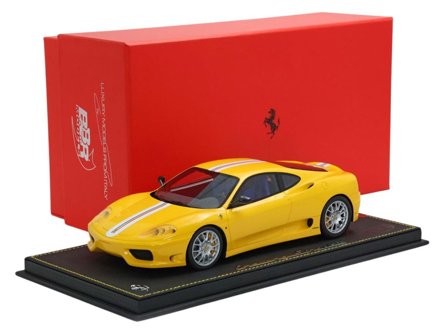 Ferrari 360 Challenge Stradale BBR Models 1/18 P18262B Giallo Modena con vetrina