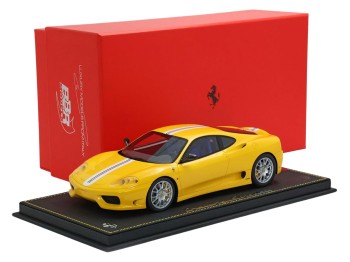 Ferrari 360 Challenge Stradale BBR Models 1/18 P18262B Giallo Modena con vetrina
