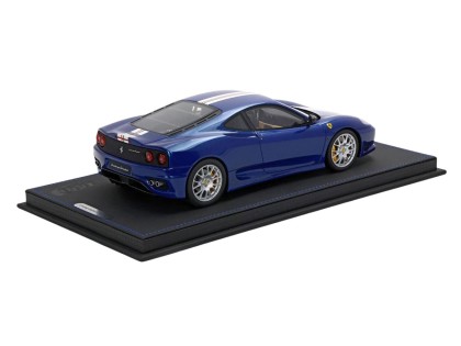 Ferrari 360 Challenge Stradale BBR Models 1/18 P18262C Tour de France Bleu avec vitrine 2